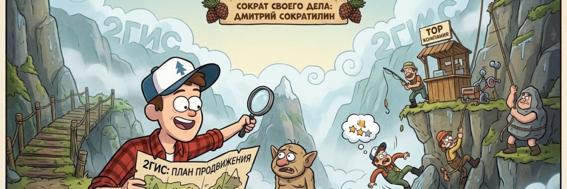 Инфографика процесса вывода карточки компании в топ поиска 2ГИС
