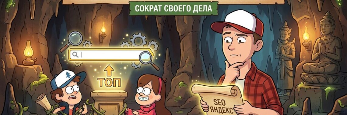 Инфографика про SEO-продвижение сайта в поисковой выдаче Яндекса без больших вложений